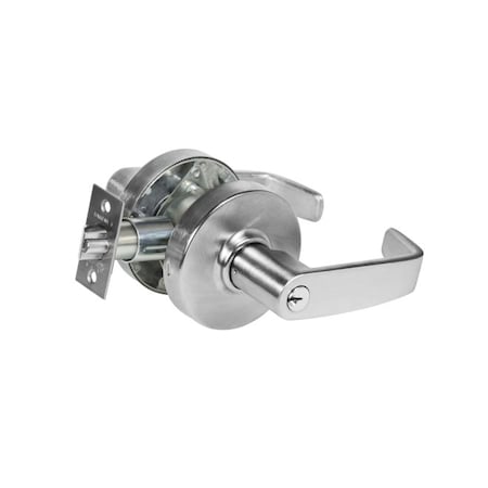 Sargent Office Cylindrical Lock Grade 2 with L Lever with Small Format IC Prep and L Rose and ASA Strike Les 28707G05LL26D